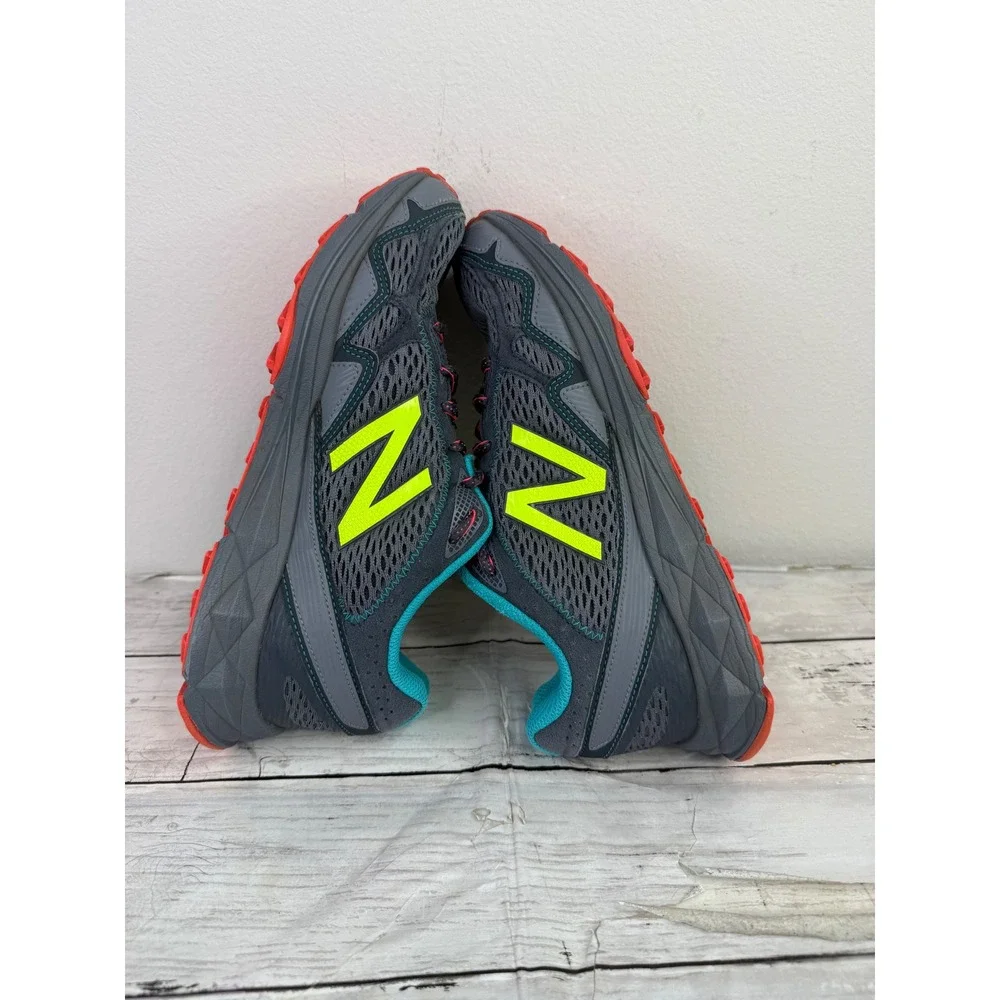 New Balance 910v2 Gore-Tex Trail Running Shoes Womens 9 Grey Teal WT910GX2